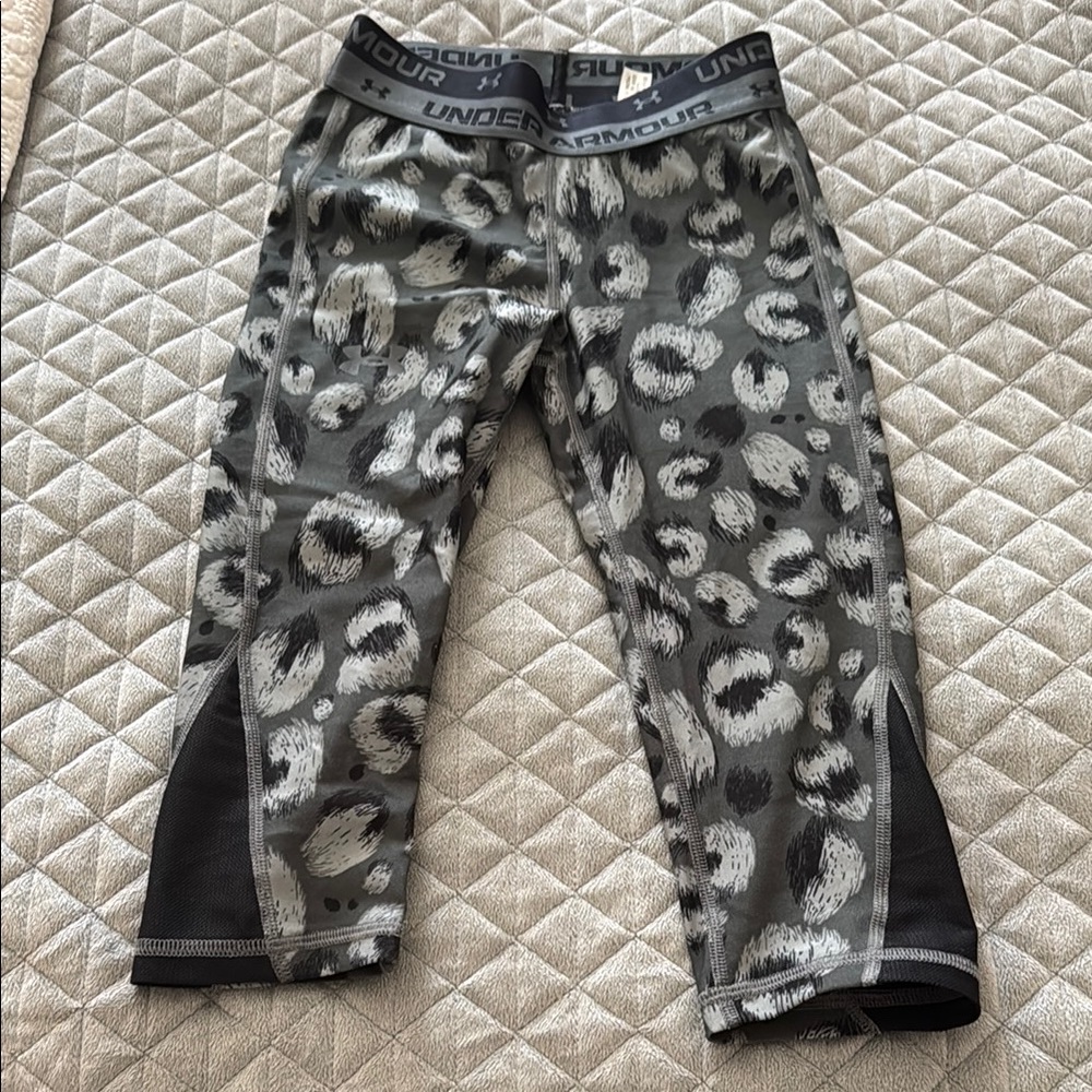 Under Armour Gray and Black Performance Leggings